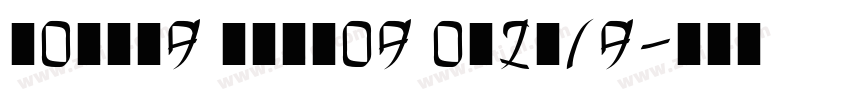 Golden Dragon Outlin字体转换